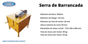 Aluguel de Serra de Bancada no Jardim Monte Alto - GRU