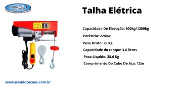 Aluguel de Talha no Parque Estella