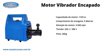 Locação de Motor Vibrador Encapado em Lauzane Paulista