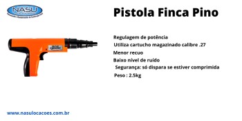Locação de Pistola Finca Pino no Jardim dos Afonsos