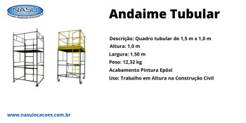 Locação de Andaimes na Jardim Nova Cidade - GRU