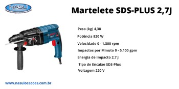 Locação de Furadeira Martelete em Bonsucesso - GRU